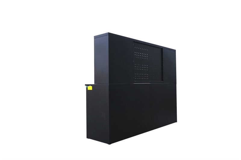 7' Garage Storage Cabinet with Workbench 18 Drawers