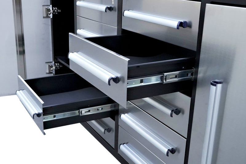 7_Storage Cabinets with Workbench_10Drawers_2Cabinets_-CheryIndustrial_silver-detail