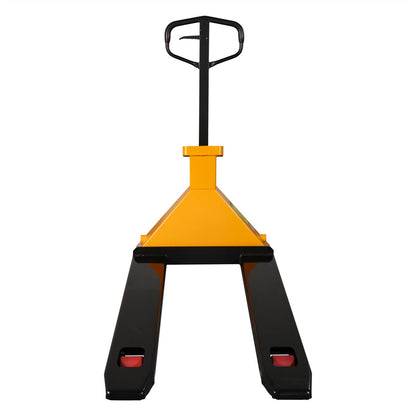 Manual Pallet Jack with Digital Scale | 45" x 27.7" Forks | PU Wheels | 5500 lbs. Capacity
