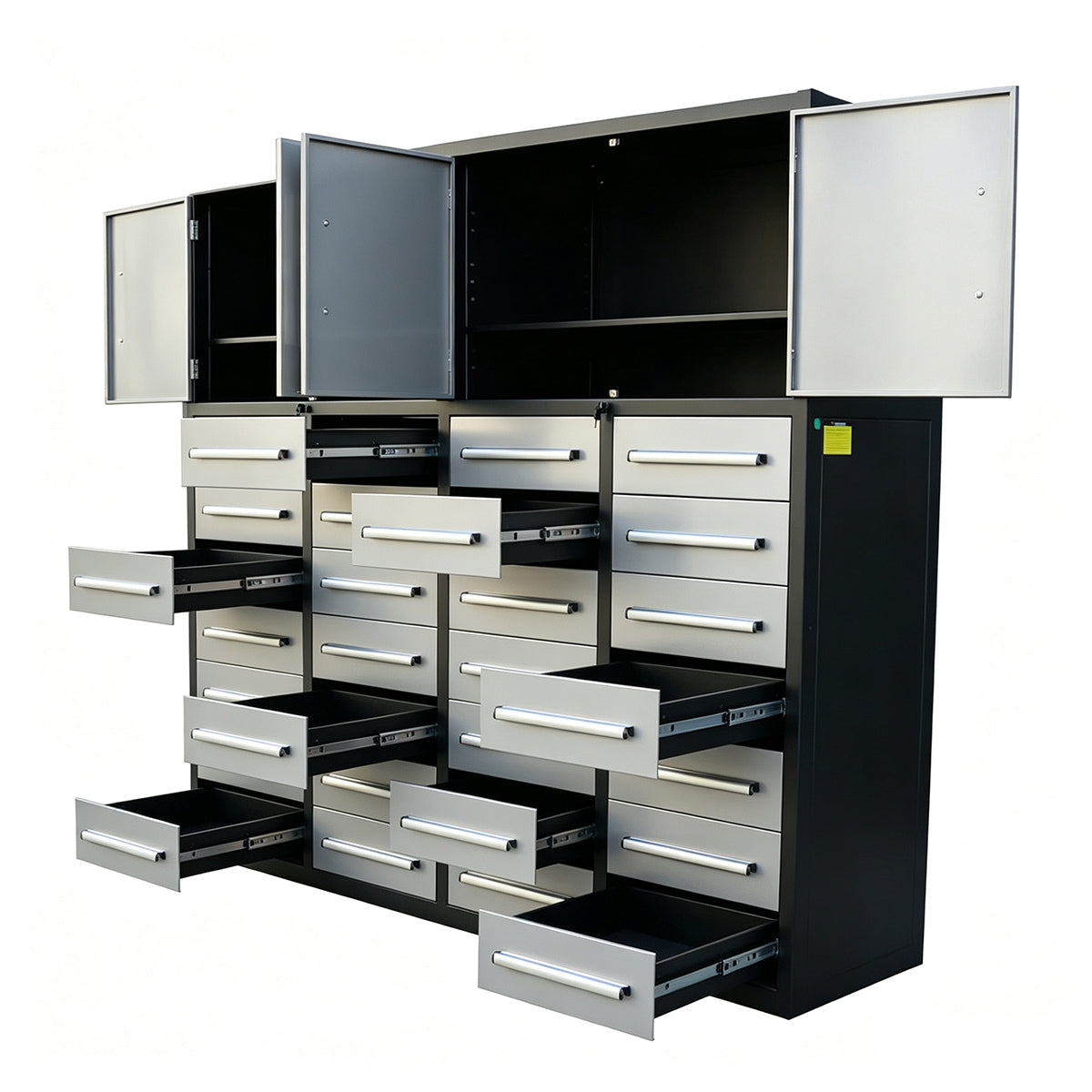 7ft-28-drawers-Silver-Workbench