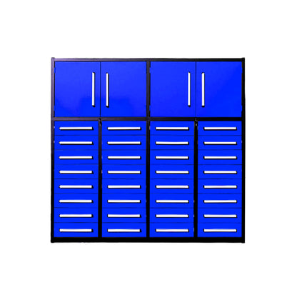 7ft Garage Storage Cabinet (32 Drawers & 2 Cabinets)#color_blue