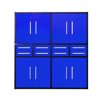 7ft Garage Storage Cabinet (8 Drawers & 8 Cabinets)#color_blue