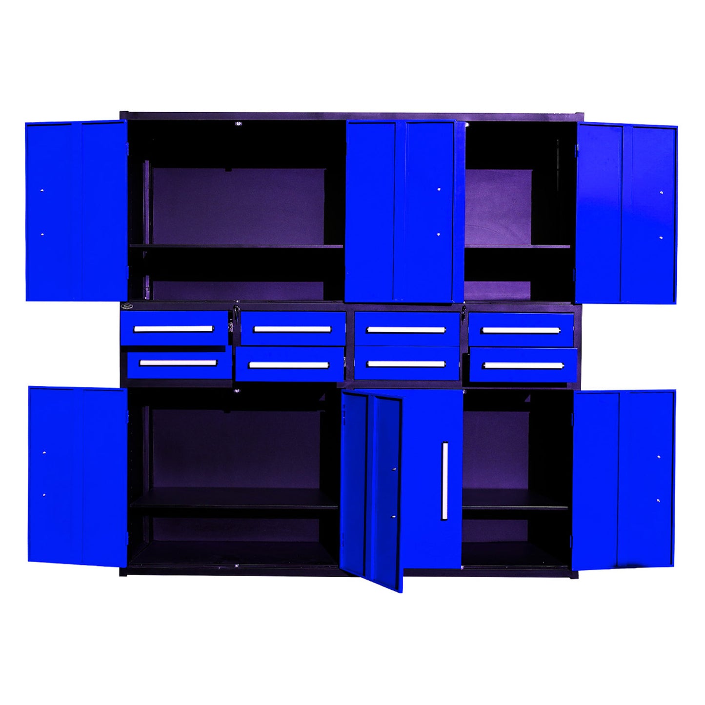 7ft Garage Storage Cabinet (8 Drawers & 8 Cabinets)#color_blue