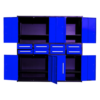 7ft Garage Storage Cabinet (8 Drawers & 8 Cabinets)#color_blue