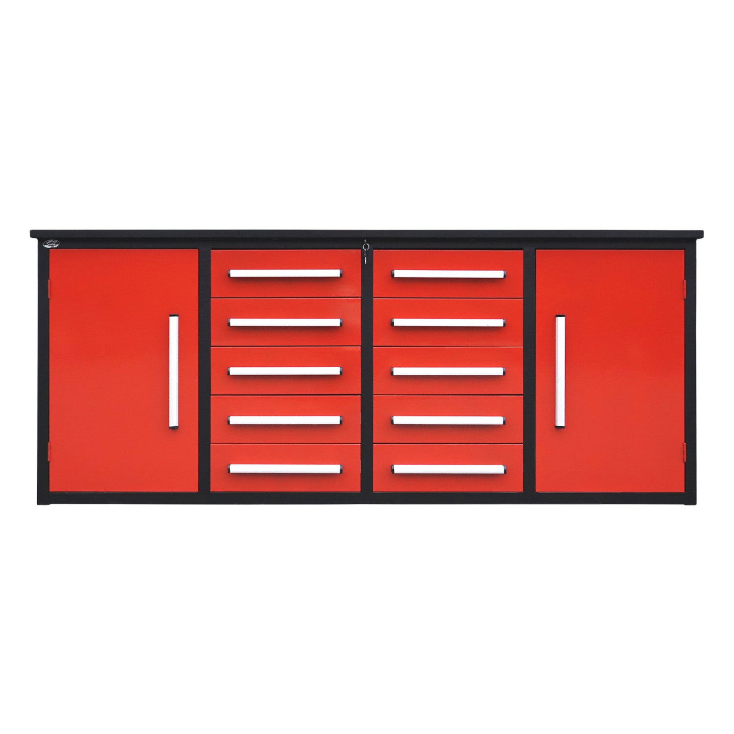 7ft Heavy Duty Workbench 10 Drawers & 2 Cabinets