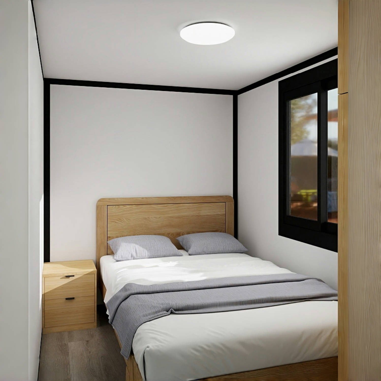 7ft x 20ft Expandable Mobile Studio Unit with 2 Bedroom