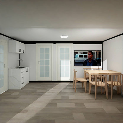 7ft x 20ft Expandable Mobile Studio Unit with 2 Bedroom