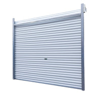 Roll-up security shutter on a white background#Operation Type_Manual Lift