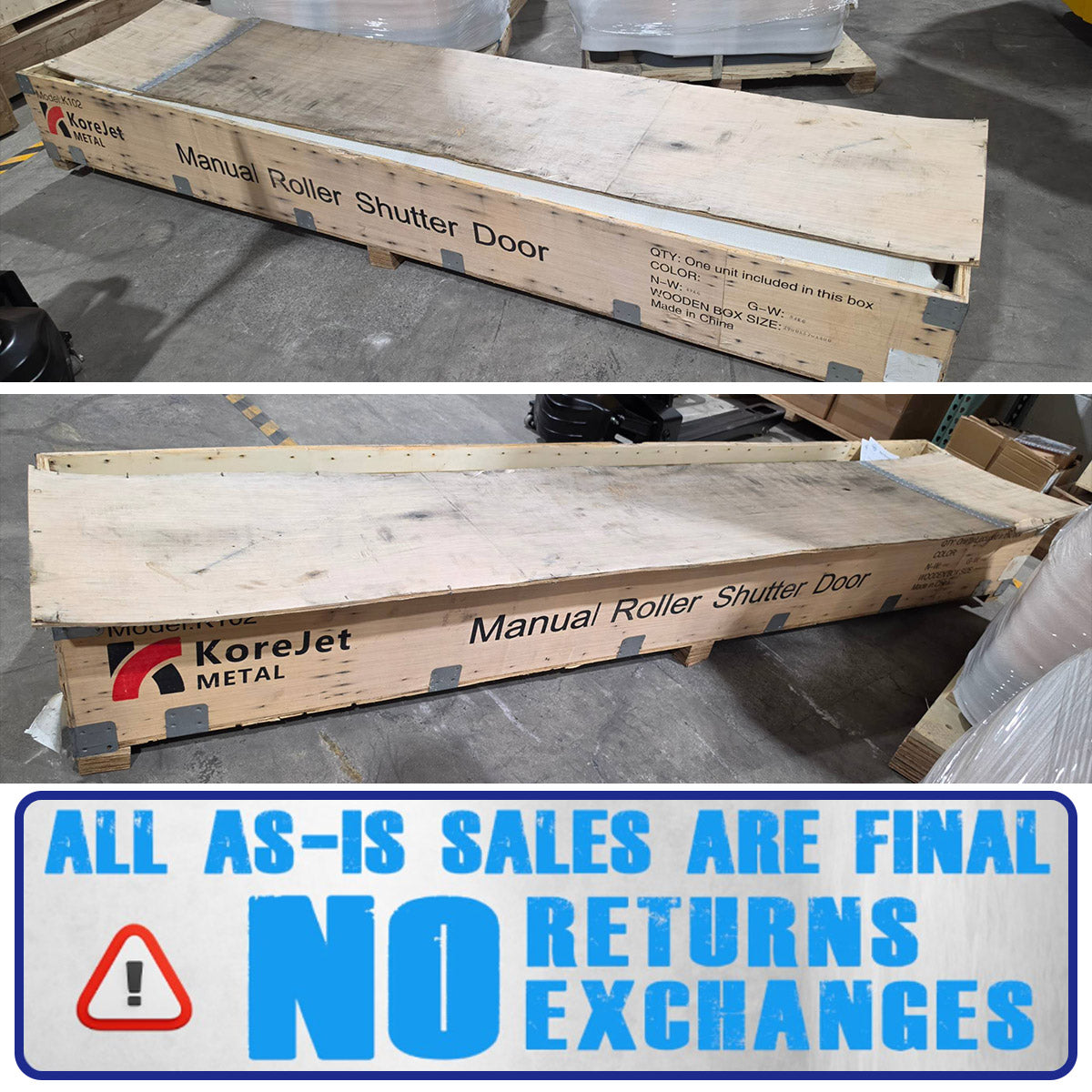 [AS-IS] 8.5' x 8.5' Steel Roller Shutter Door