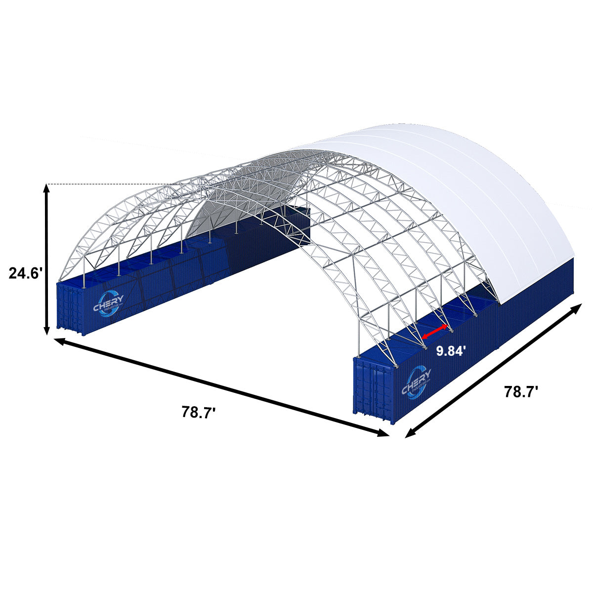 80x80 canopy shelter-dimension