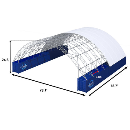 80x80 canopy shelter-dimension