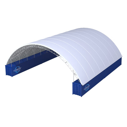 80x80x25 double truss container canopy shelter