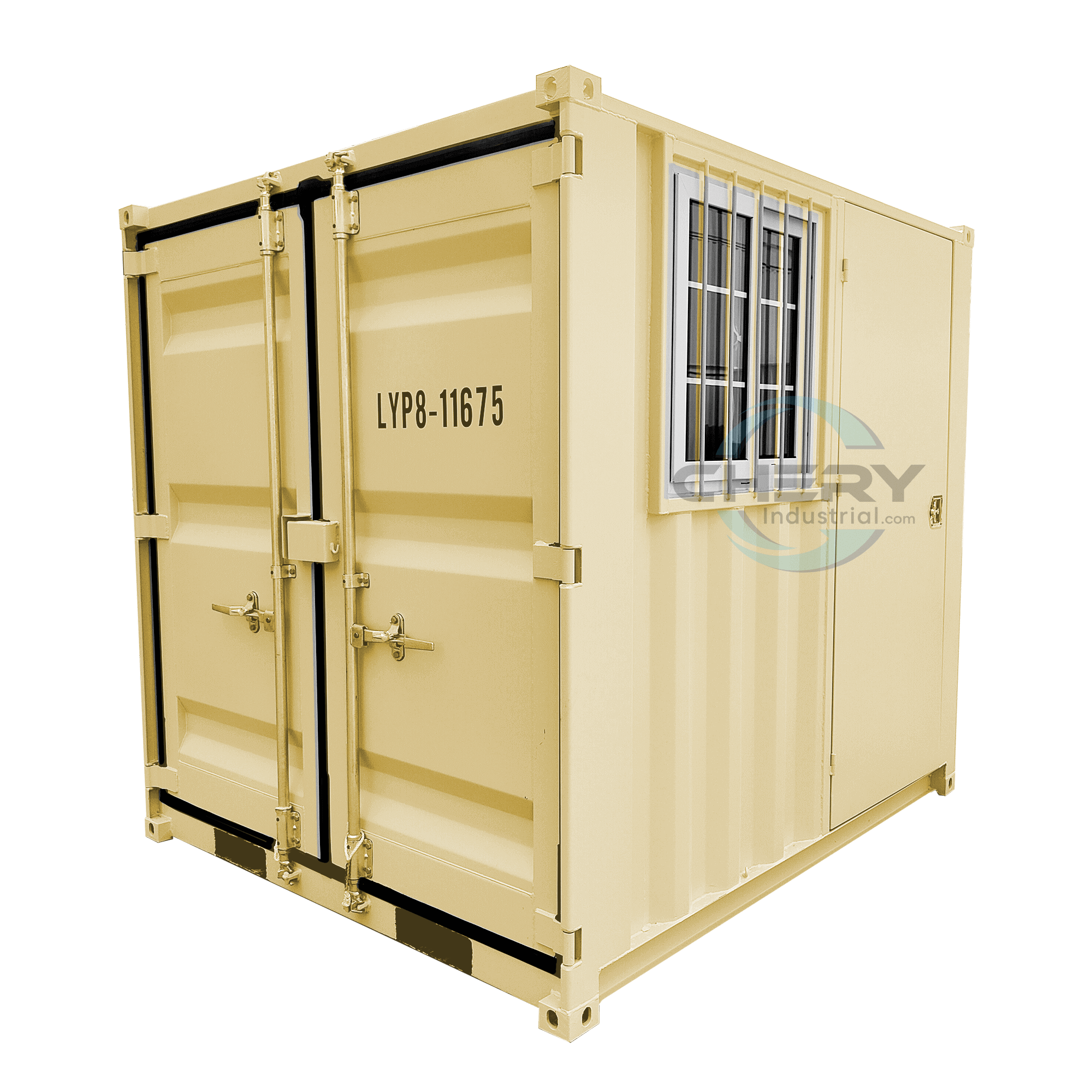 8ft Small Cubic Shipping Container#color_beige