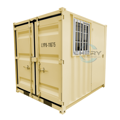 8ft Small Cubic Shipping Container#color_beige