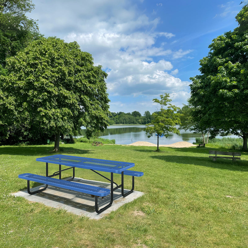 8 ft Metal Picnic Tables