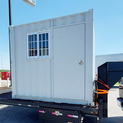 9ft Small Cubic Shipping Container#color_light grey