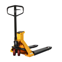 Manual Pallet Jack with Digital Scale | 45" x 27.7" Forks | PU Wheels | 5500 lbs. Capacity