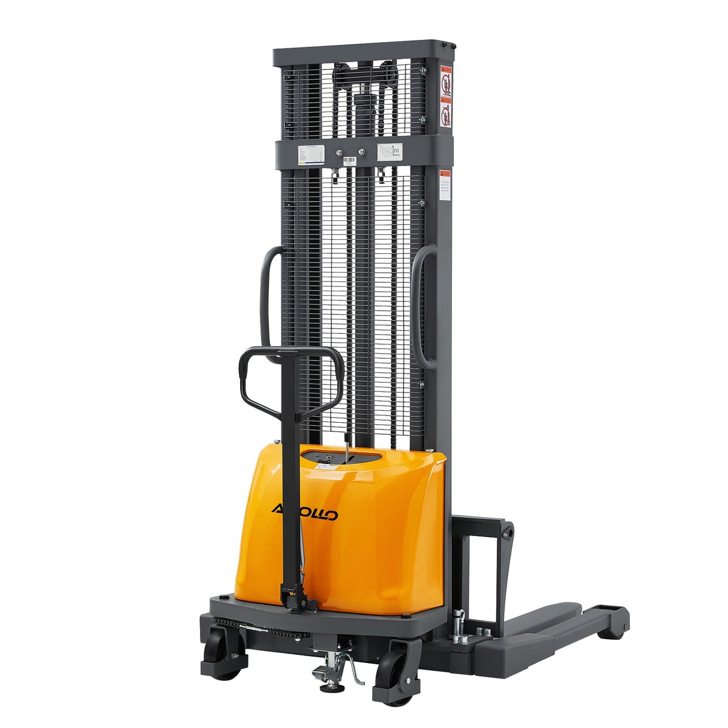 Semi-Electric Straddle Stacker | 3300 lbs. Capacity | 118" Lift Height | TX Self-Pickup