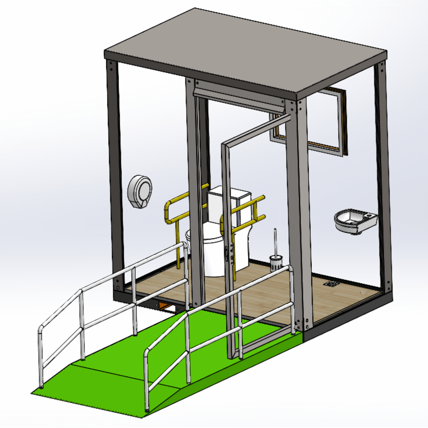 Bastone ADA and Handicap-Accessible Portable Restroom