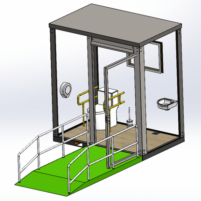 Bastone ADA and Handicap-Accessible Portable Restroom