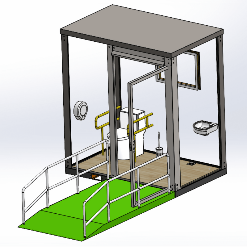 Bastone ADA and Handicap-Accessible Portable Restroom