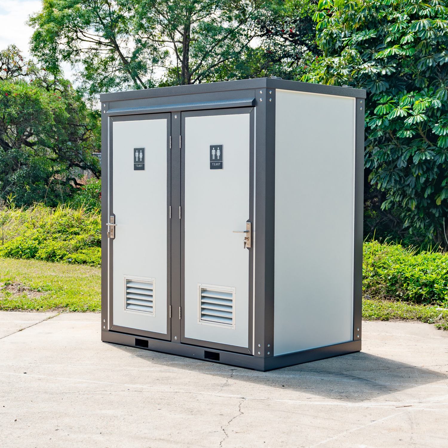 [AS-IS] 2 Private Toilet Stalls Portable Restroom