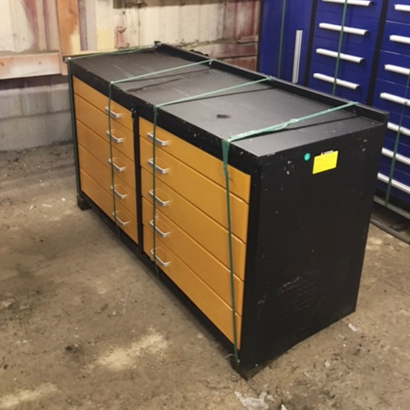 [AS-IS] Steelman 6ft Storage Cabinet with Workbench (10 Drawers)