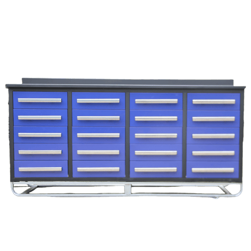 [AS-IS] 7' Garage Storage Cabinets with 20 Drawers