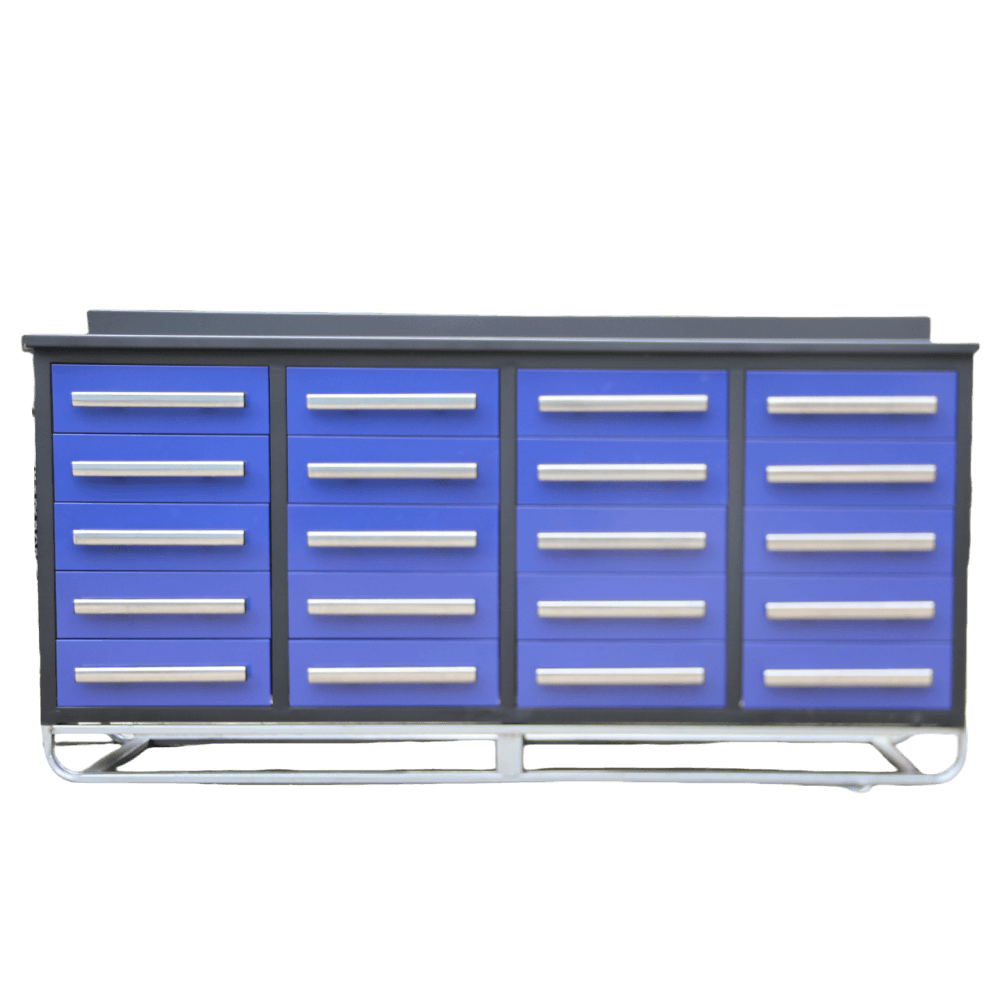 [AS-IS] 7' Garage Storage Cabinets with 20 Drawers