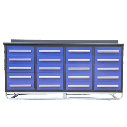 [AS-IS] 7' Garage Storage Cabinets with 20 Drawers