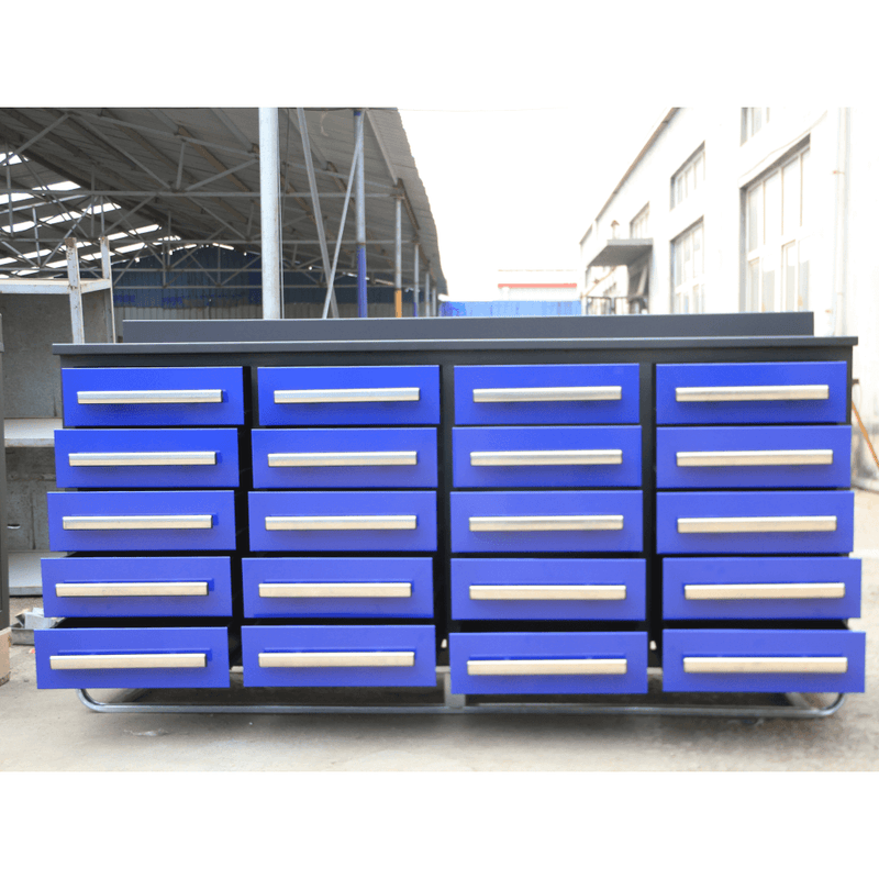 [AS-IS] 7' Garage Storage Cabinets with 20 Drawers
