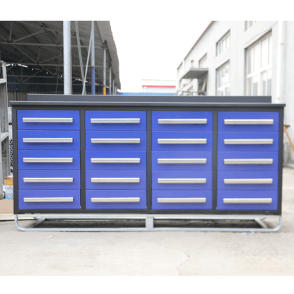 [AS-IS] 7' Garage Storage Cabinets with 20 Drawers