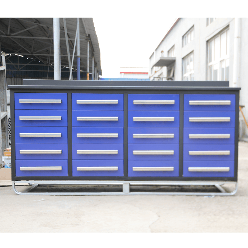 [AS-IS] 7' Garage Storage Cabinets with 20 Drawers