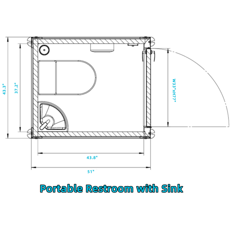 [AS-IS] Portable Restroom w/ Sink, TX pick-up