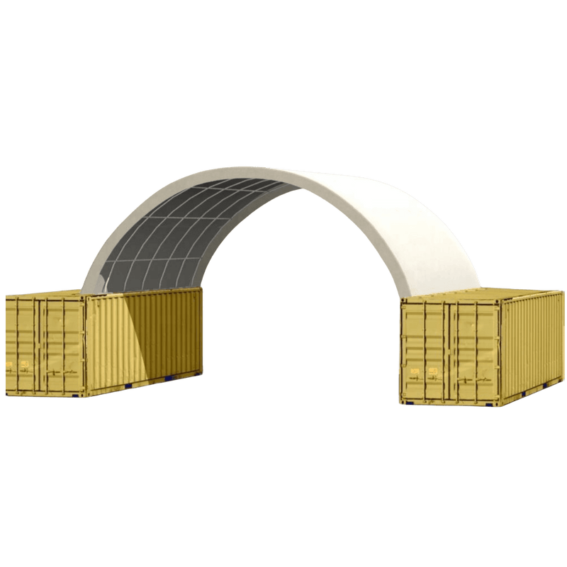 [AS-IS] Shipping Container Canopy Shelter 40'x40'x11'