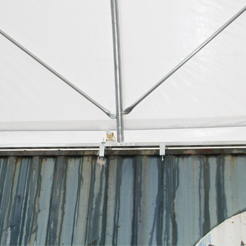 [AS-IS] Shipping Container Canopy Shelter 40'x40'x13'