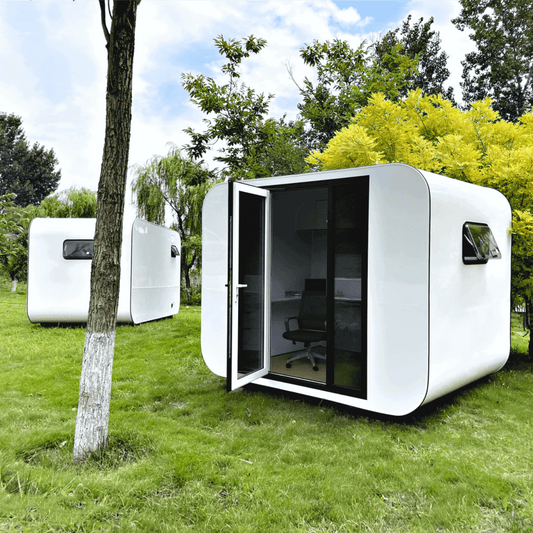 Modern Tiny Office Apple Cabin 10ft