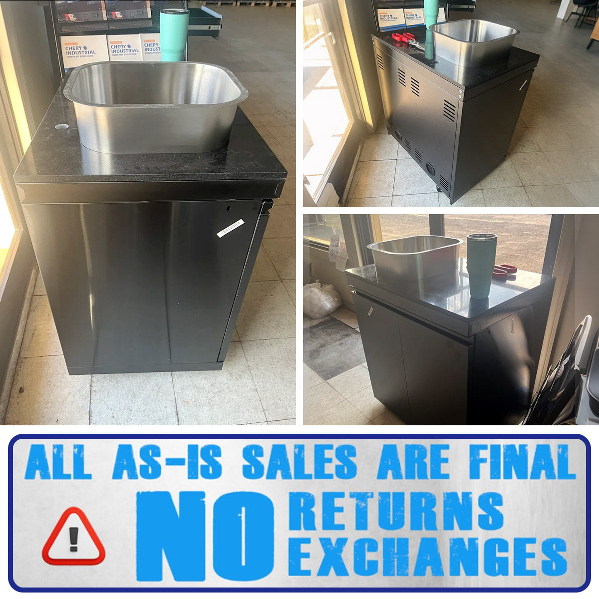 Black Sink Cabinet