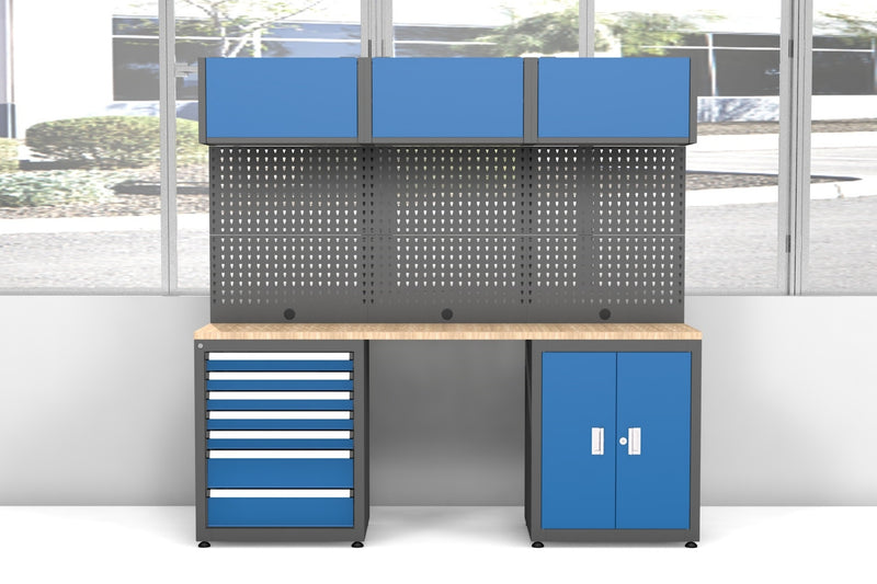 Chery Industrial 3-Piece Steel Workshop Cabinet System