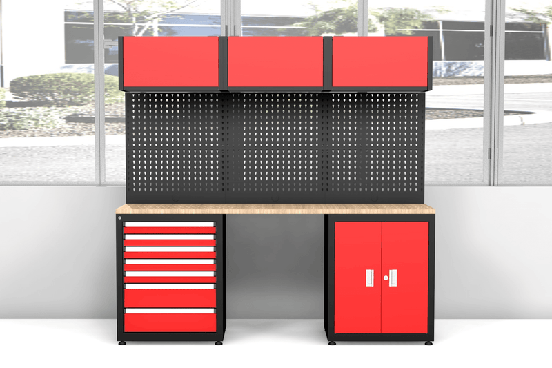 Chery Industrial 3-Piece Steel Workshop Cabinet System
