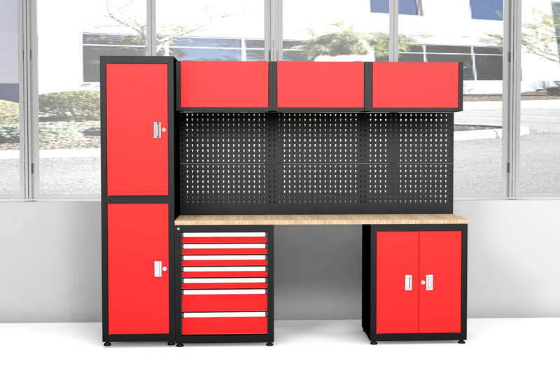 Chery Industrial 4-Piece Steel Workshop Cabinet System