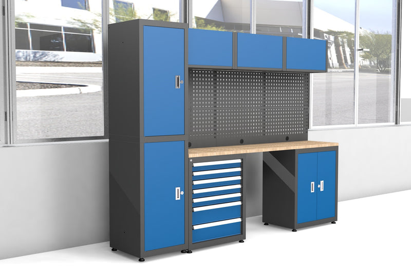 Chery Industrial 4-Piece Steel Workshop Cabinet System