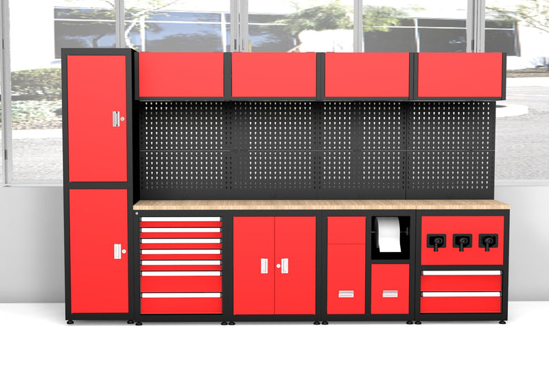 Chery Industrial 11-Piece Steel Workshop Cabinet System