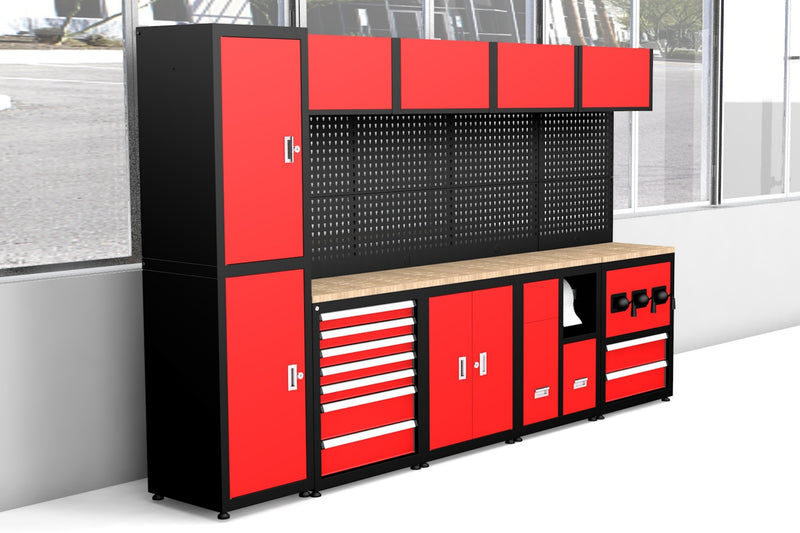Chery Industrial 5-Piece Steel Workshop Cabinet System