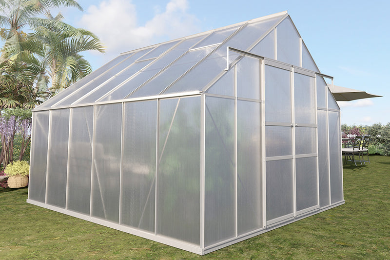 Chery Industrial Classic Greenhouse 10x12ft with 4 Roof Vents