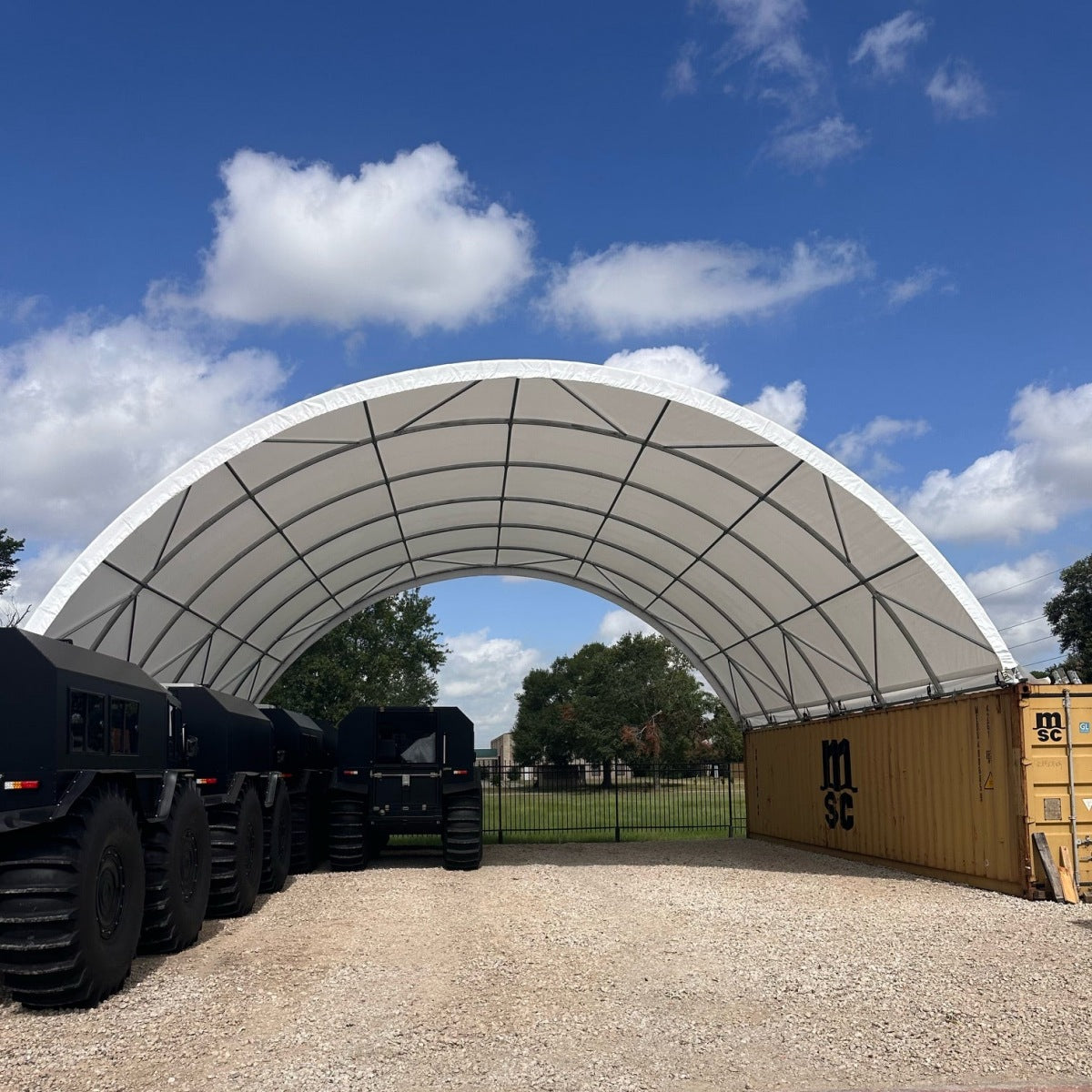 40'x40'x13' Shipping Container Canopy Shelter