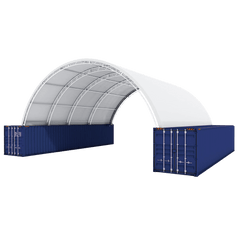 Gold Mountain Shipping Container Canopy Shelter Double Truss 40'x40'x15'
