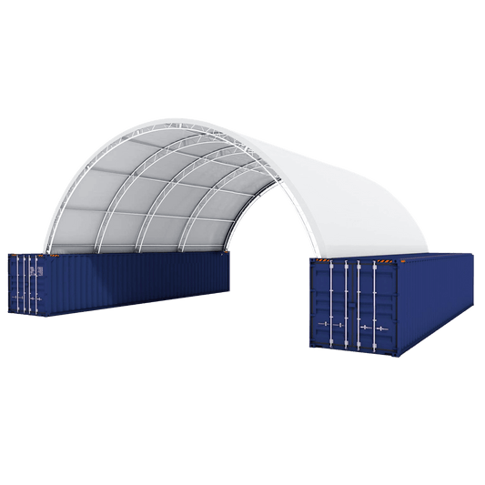 Gold Mountain Shipping Container Canopy Shelter Double Truss 40'x40'x15'