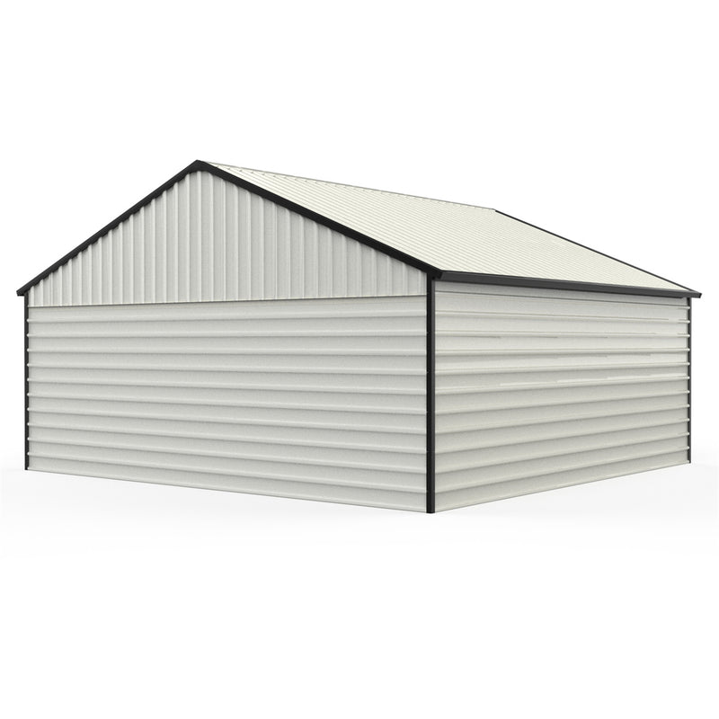 [CLEARANCE] 23' x 22' Double Garage Metal Shed