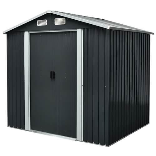 [AS-IS] Metal Storage Garden Shed 6x8ft